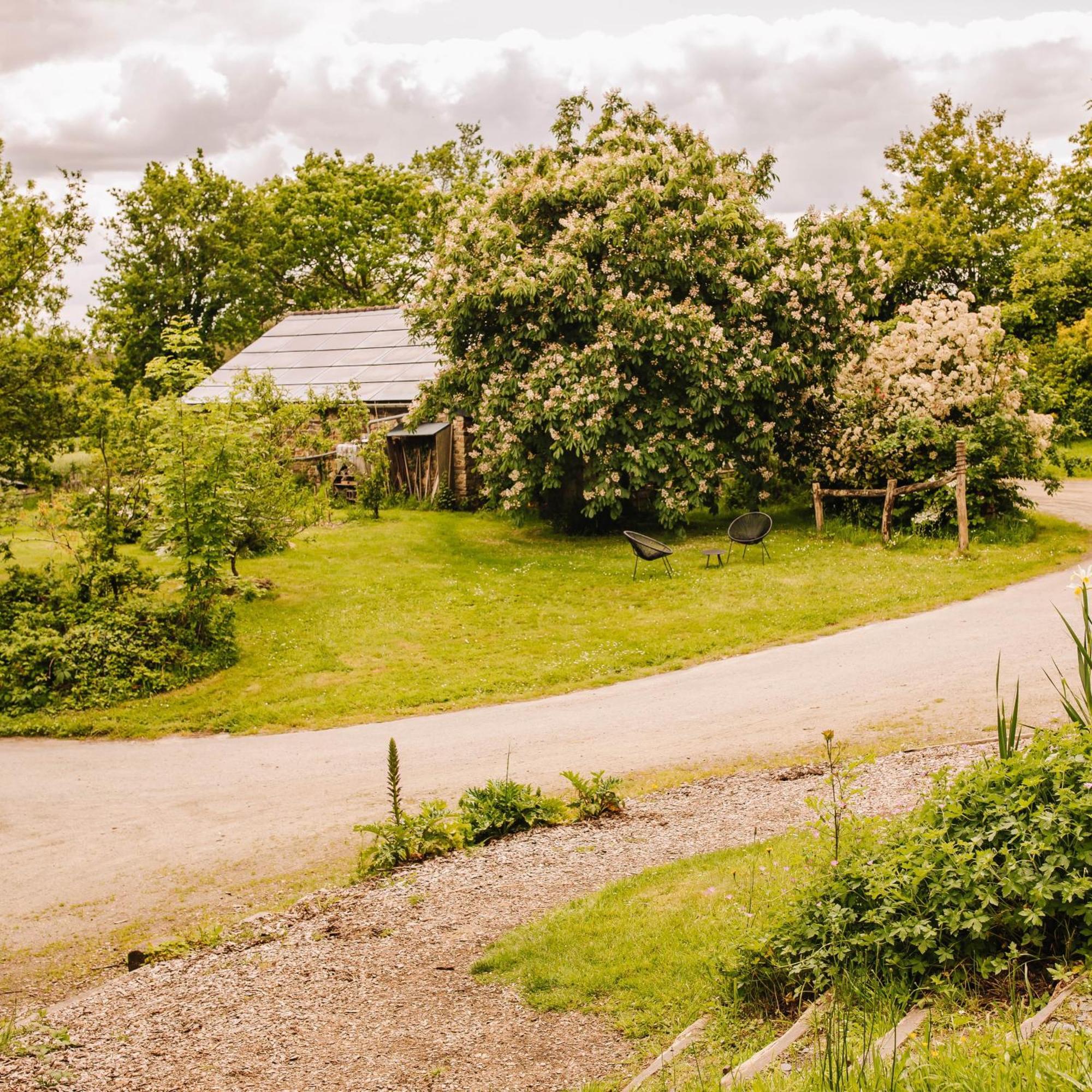 Ecolodge La Belle Verte Saint-M'herve Exterior photo